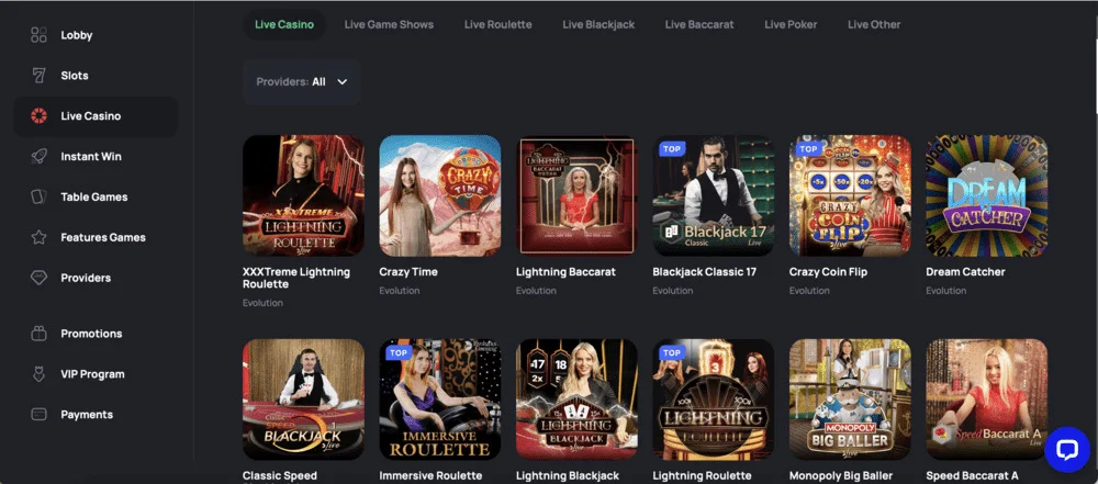 Betandplay Live Casino
