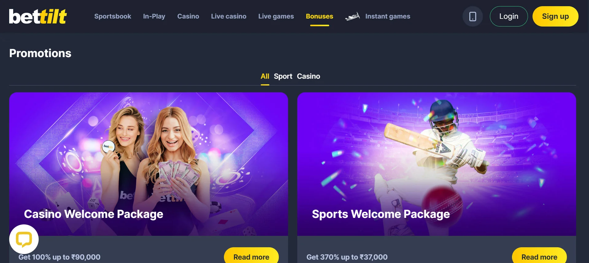 Bettilt Casino Promotions