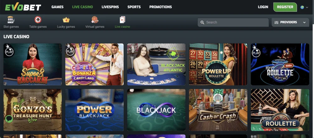 Evobet Casino Live