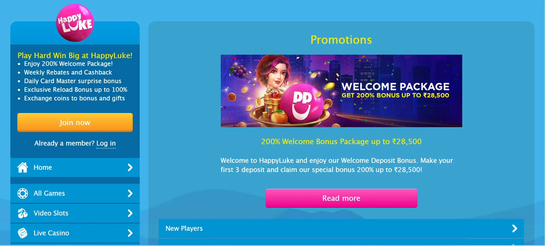 Happy Luke Casino Promotions