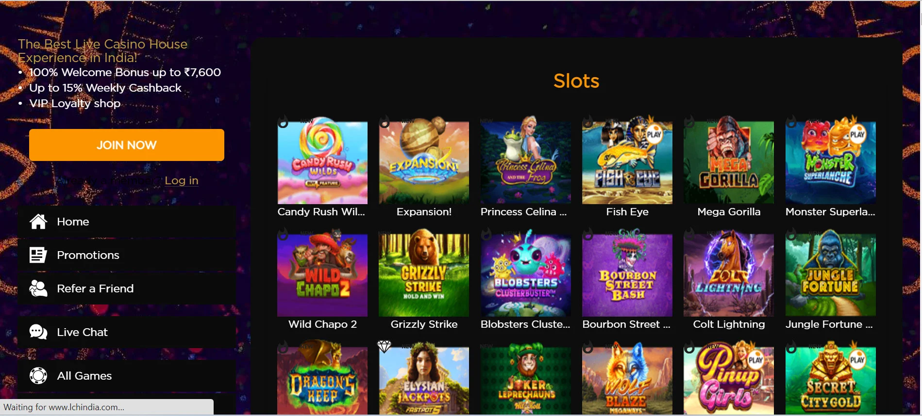LiveCasinoHouse Slots