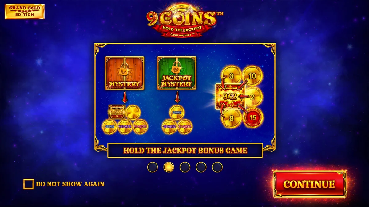 9 Coins Grand Gold Edition Homescreen