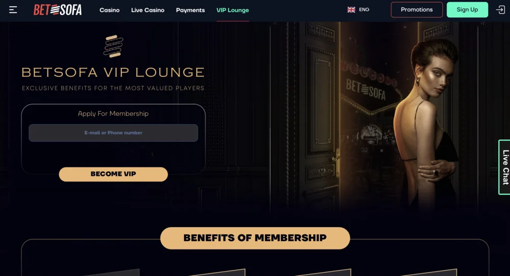 BetSofa Casino VIP