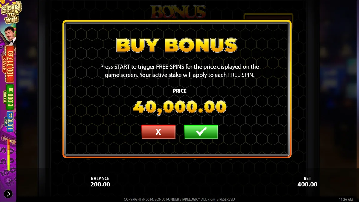 Bonus Runner Buy Bonus