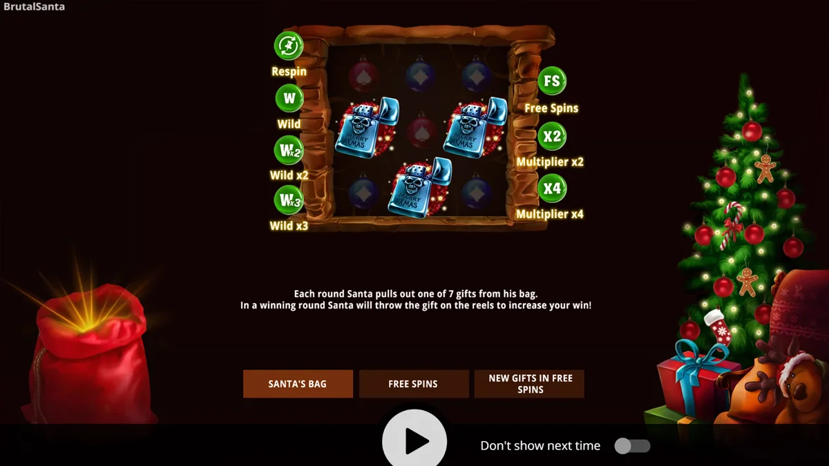 Brutal Santa Homescreen