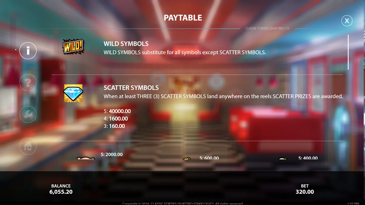 Classic Forties Quattro Special Symbols
