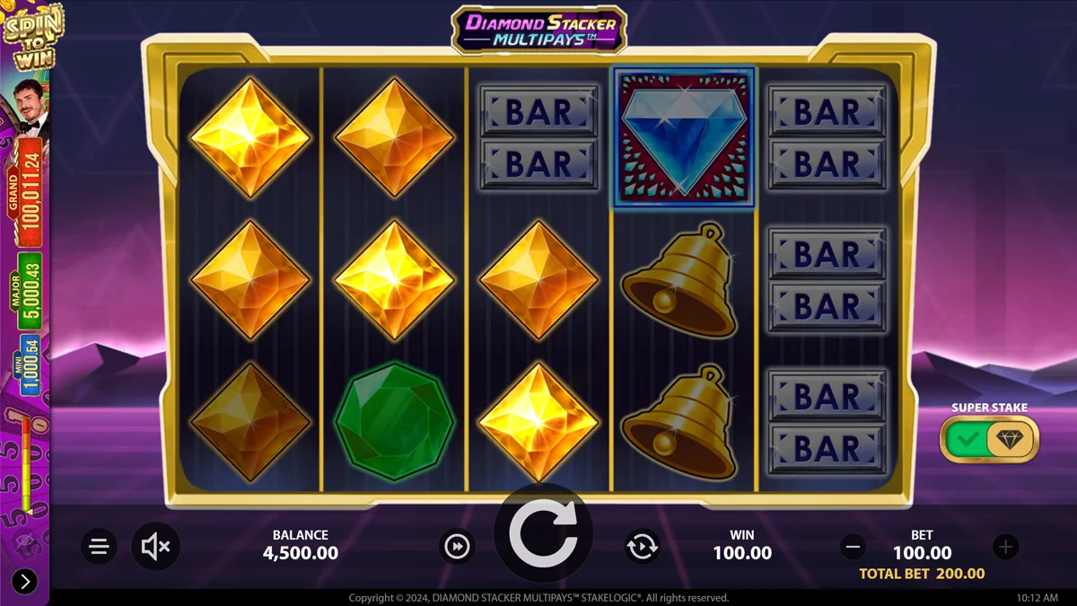 Diamond Stacker Multipays Win