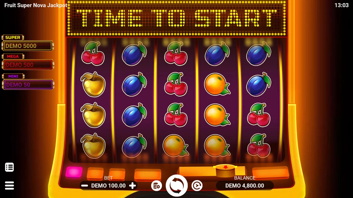 Fruit Super Nova Jackpot Base Play