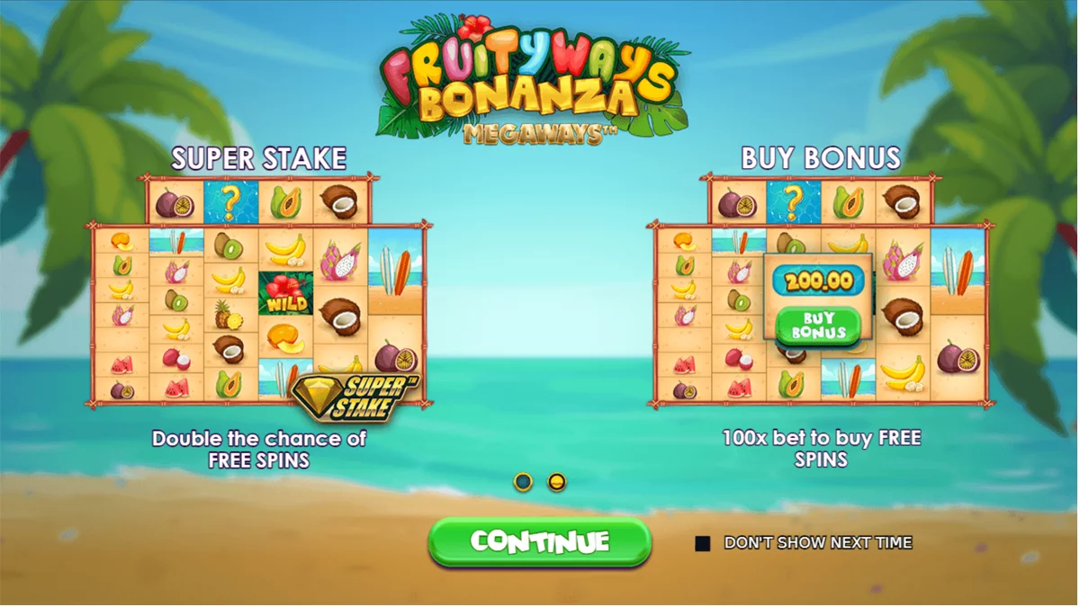 Fruityways Bonanza Megaways Homescreen