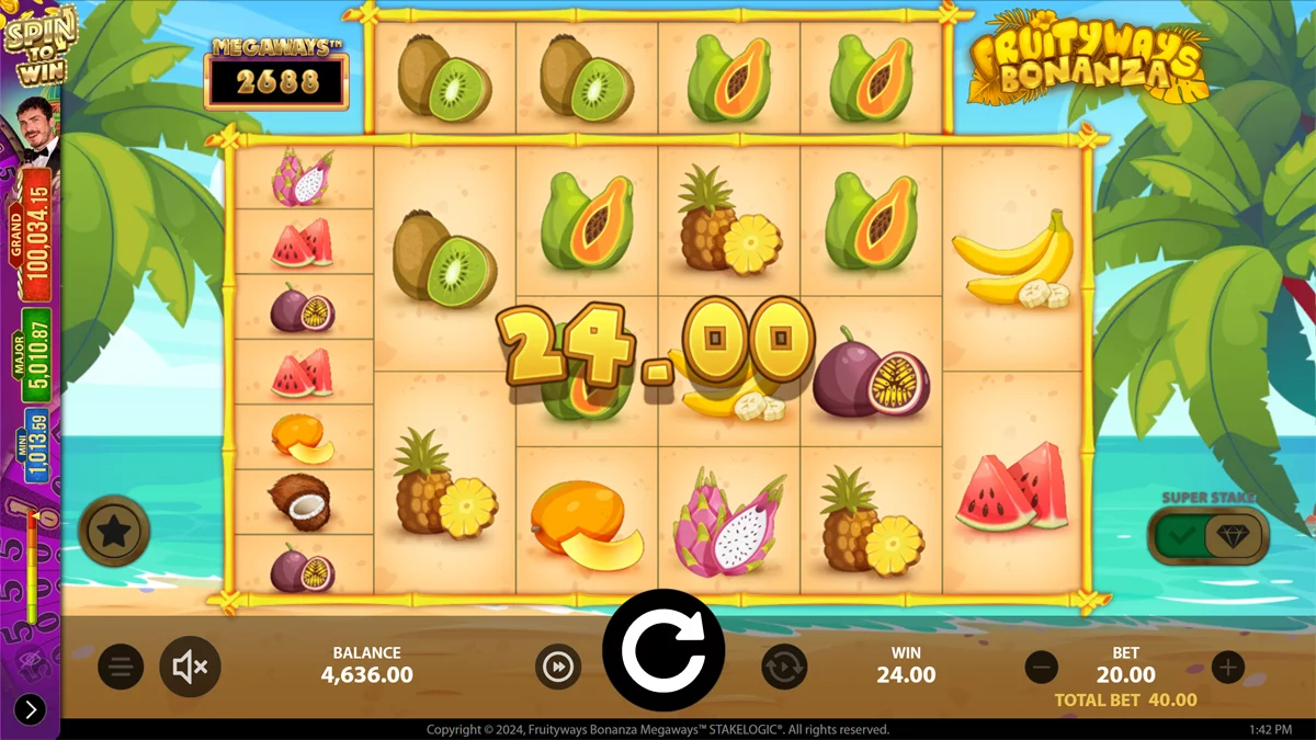 Fruityways Bonanza Megaways Win