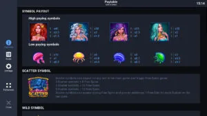 Gold of Sirens Paytable