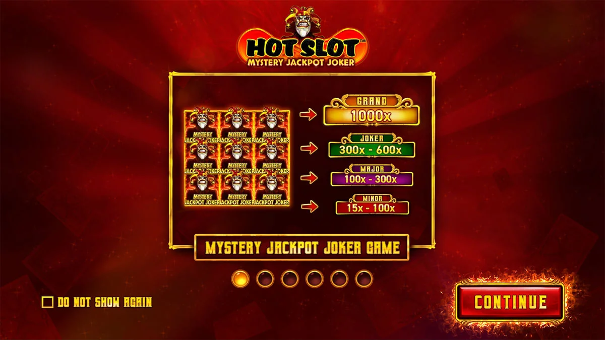 Hot Slot Mystery Jackpot Joker Homescreen