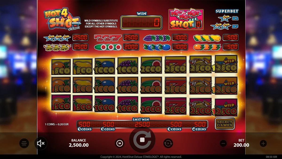 Hot4Shot Deluxe Bonus Round