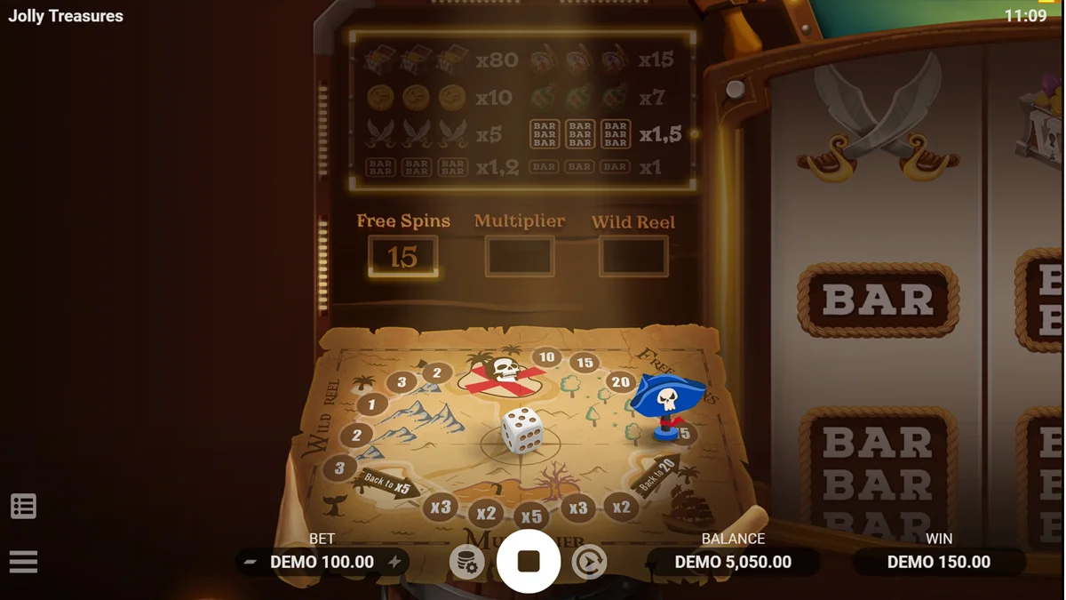 Jolly Treasures Bonus Round 2