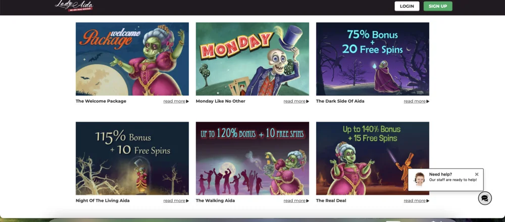 Lady Aida Casino Promo