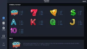 Massive Luck Paytable