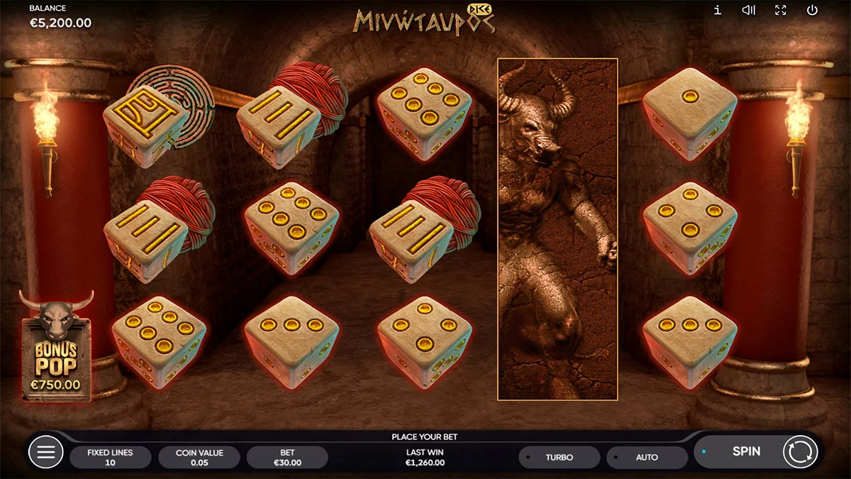 Minotauros Dice Total Win
