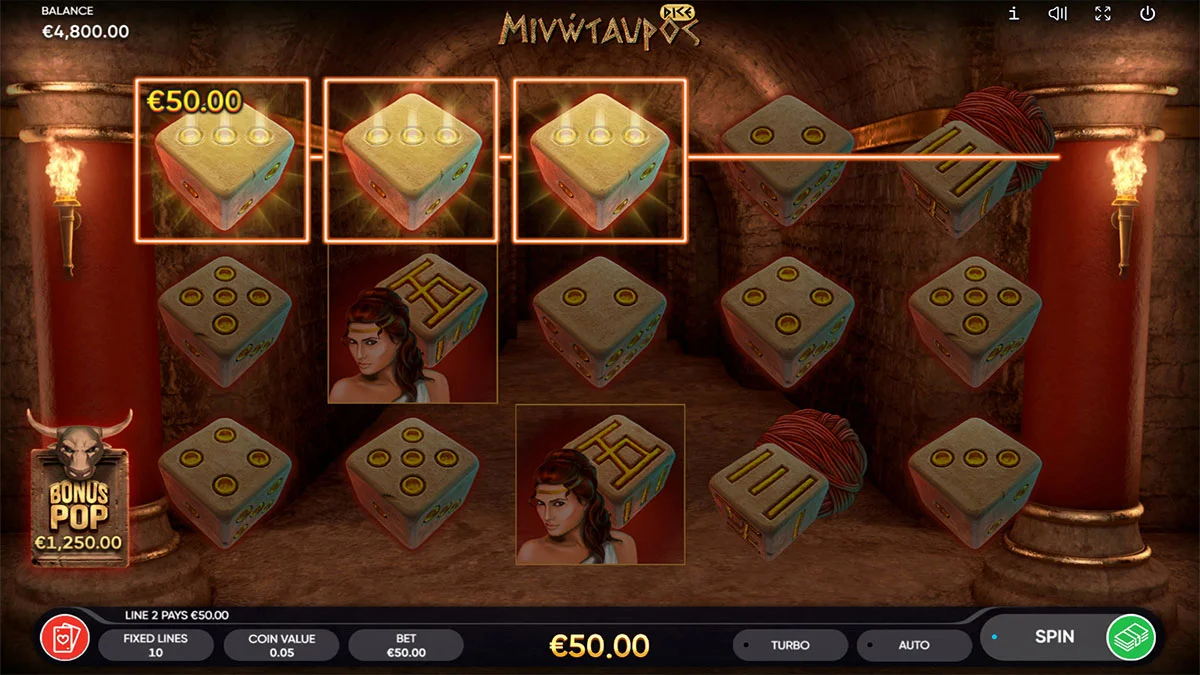 Minotauros Dice Win