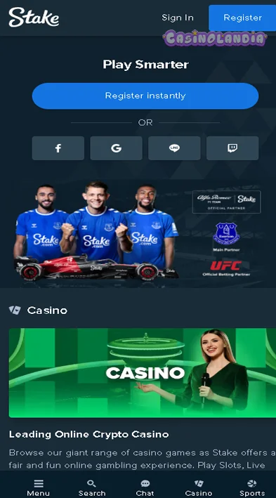 Mobile View Stake casino