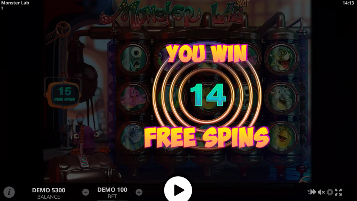 Monster Lab Free spins