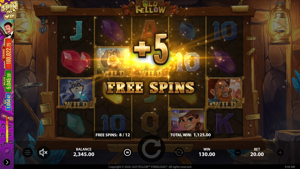 Old Fellow Bonus Free Spins