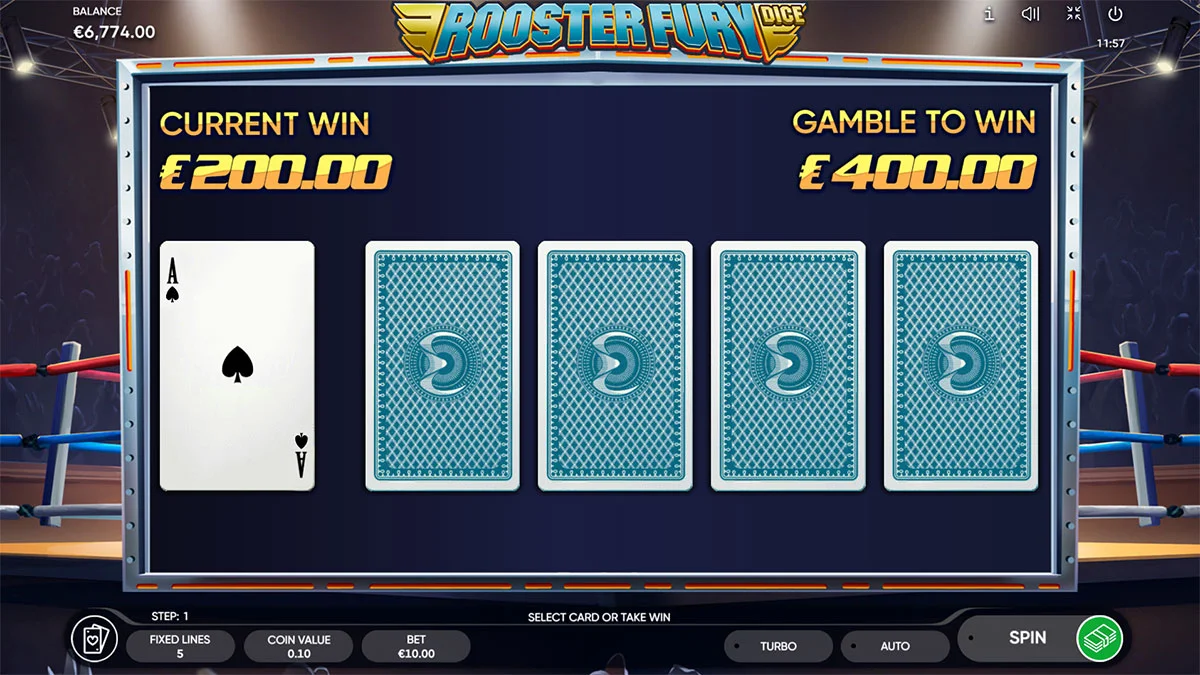 Rooster Fury Dice Gamble