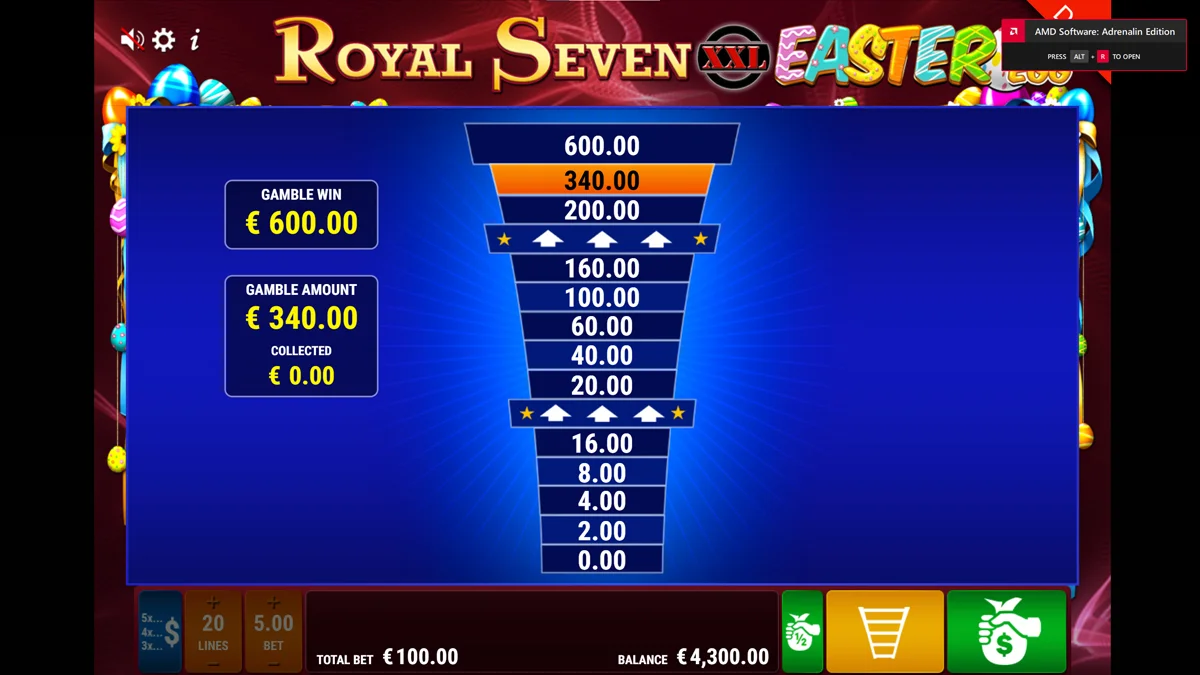 Royal Seven XXL Easter Egg Bonus Round