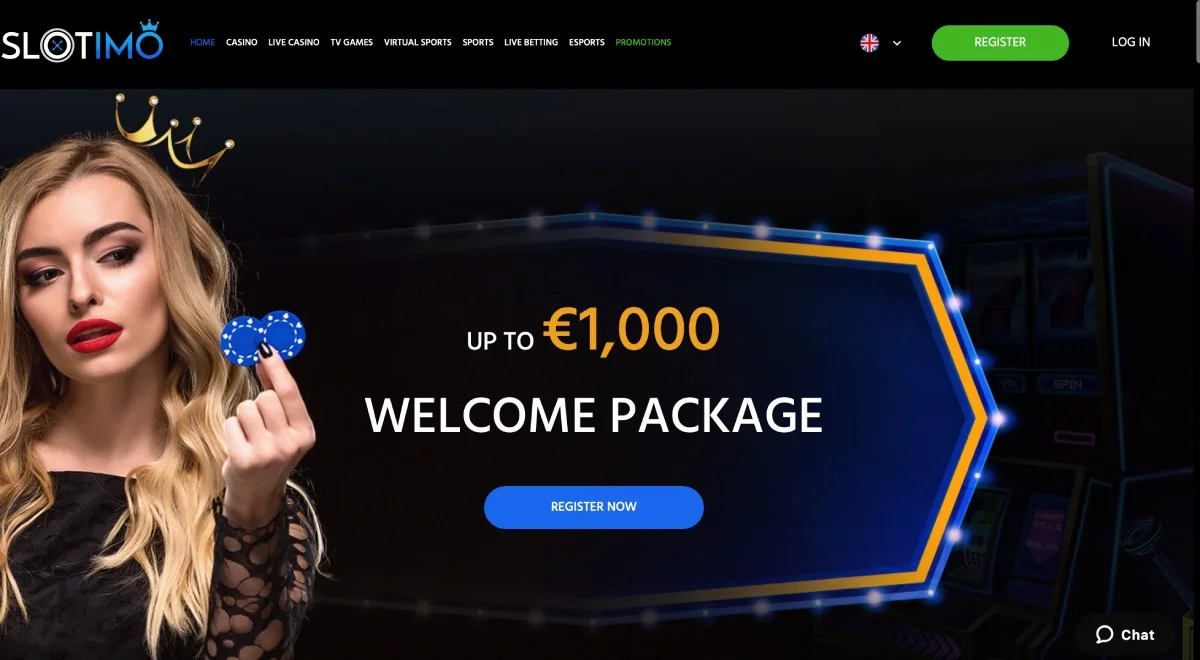 Slotimo Casino Homepage