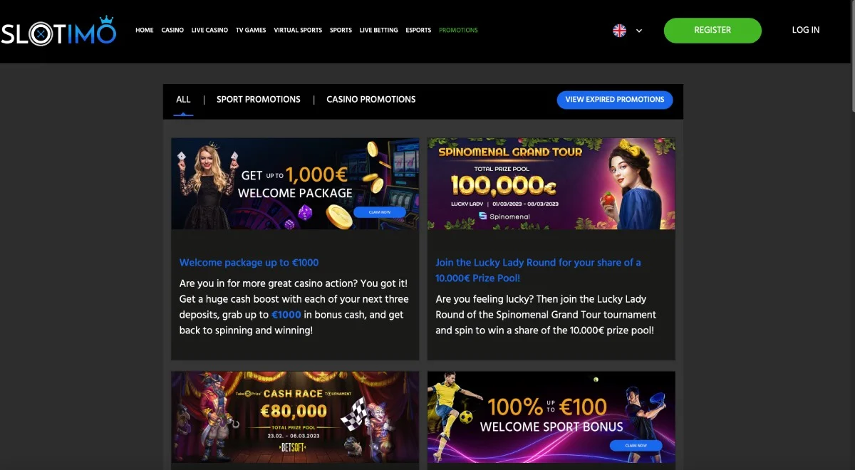 Slotimo Casino Bonuses