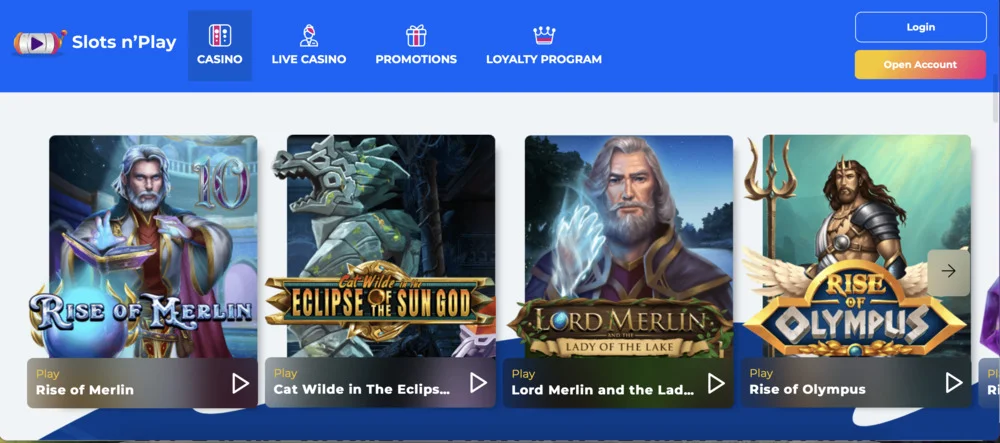 Slotsnplay Casino Games