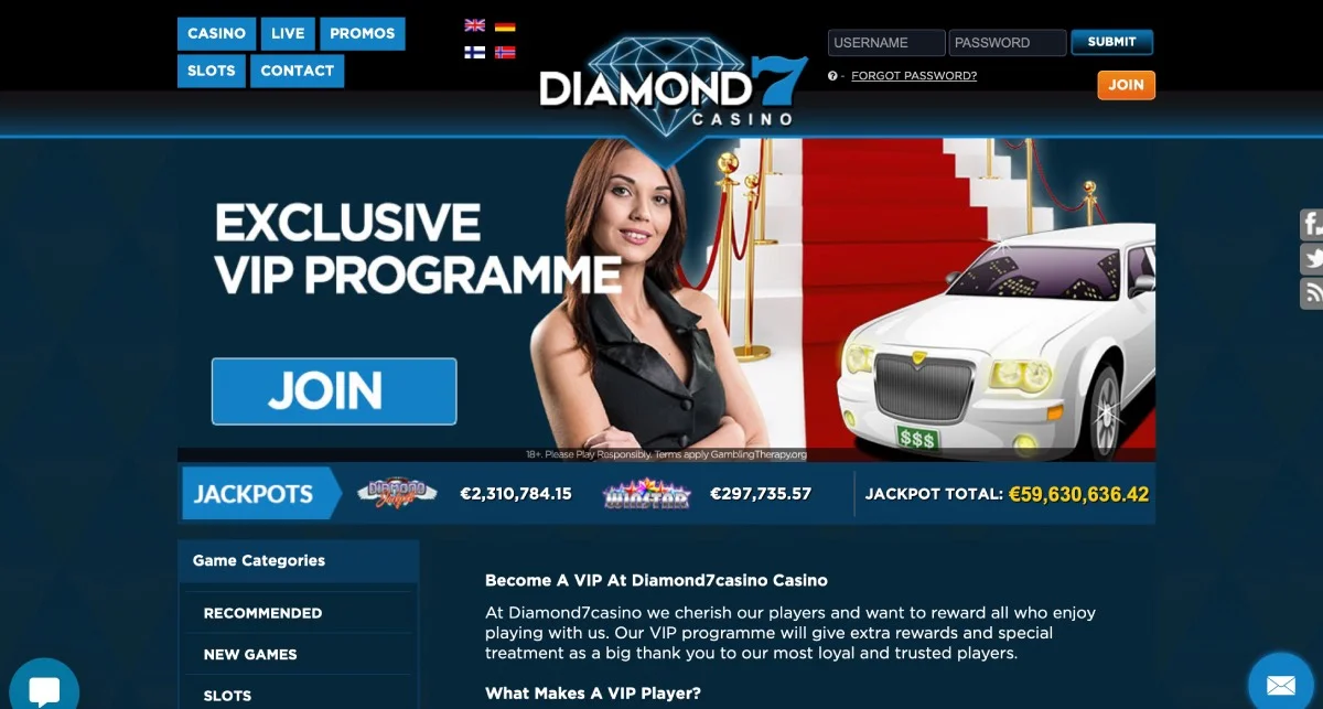 Diamond 7 Casino VIP Club