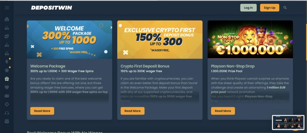 DepositWin Promo