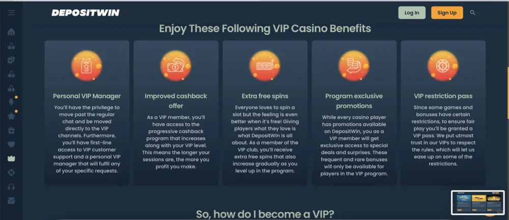 DepositWin VIP