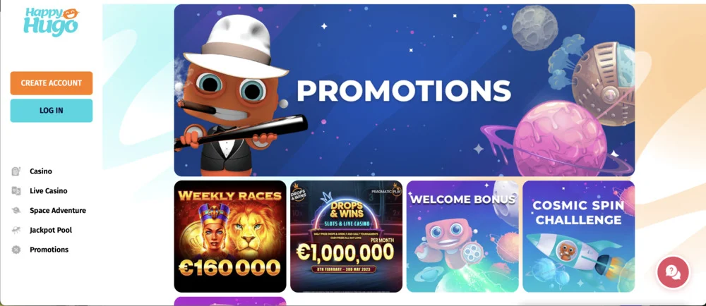 Happy Hugo Casino Promo