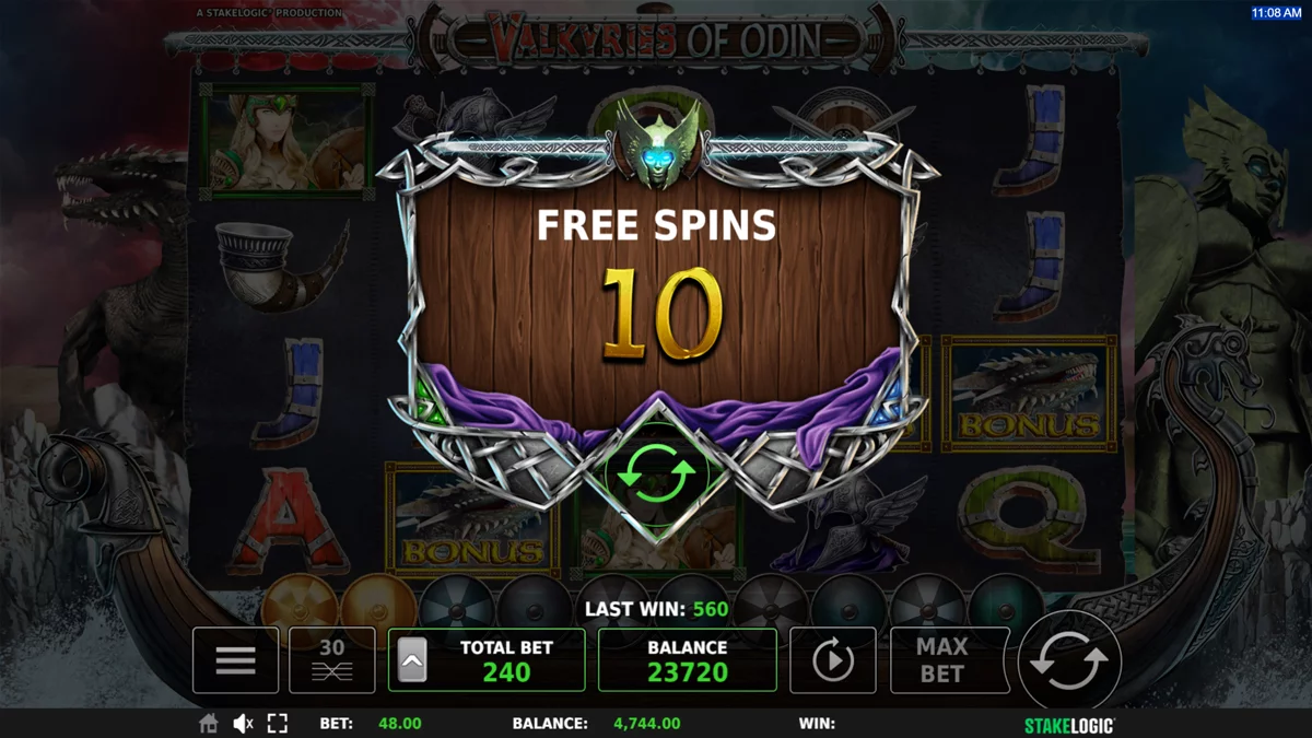 Valkyries of Odin Free Spins