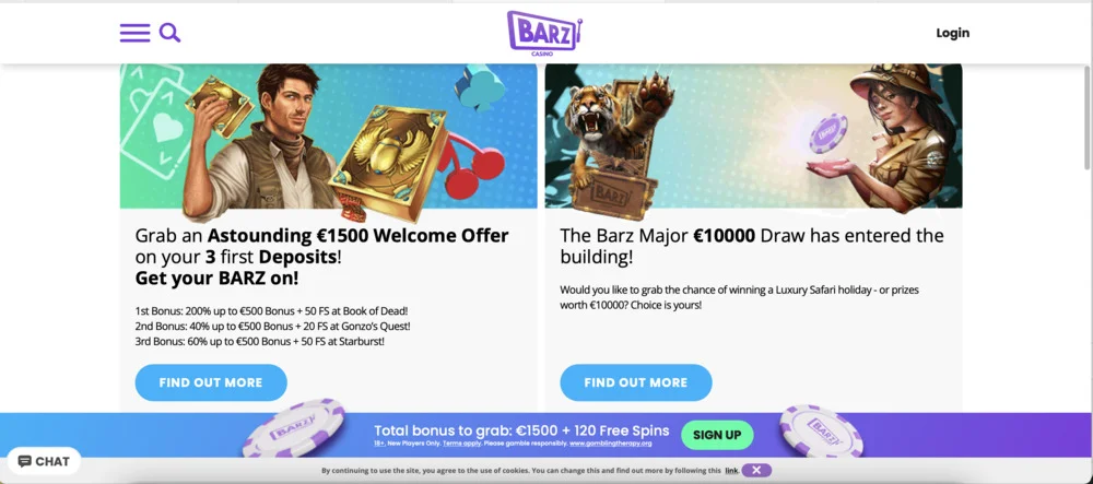 Barz Casino Promo