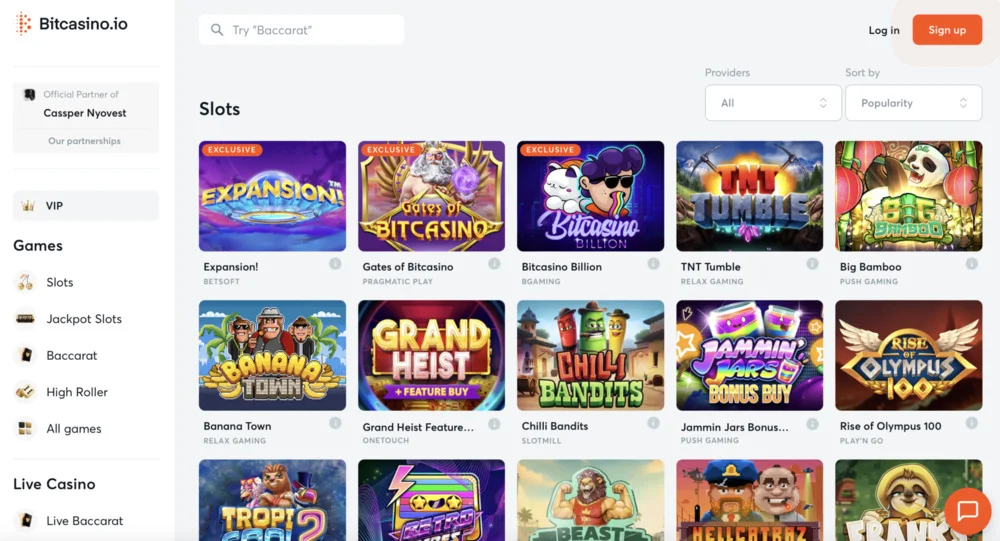 BitCasino.io Casino Games