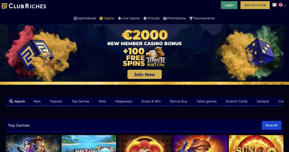 Club Riches Casino Games