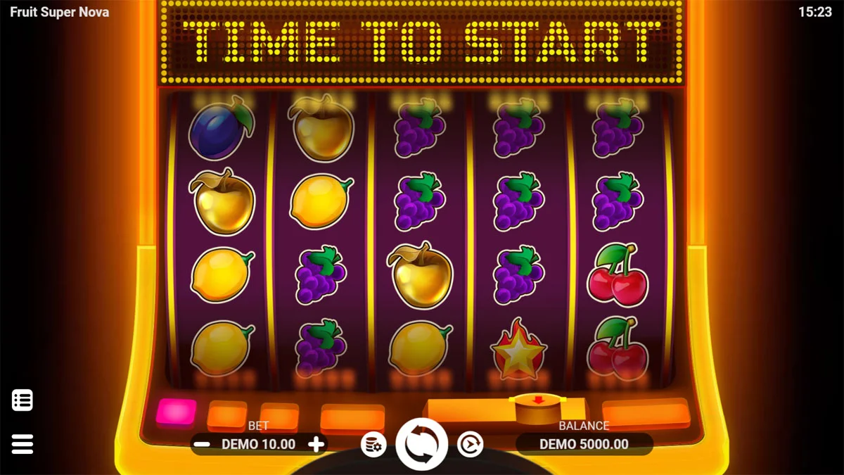 Fruit Super Nova Slot Main Screen