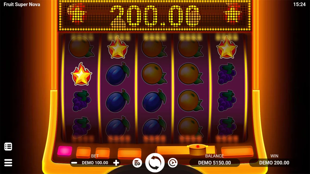 Fruit Super Nova Slot Base Win