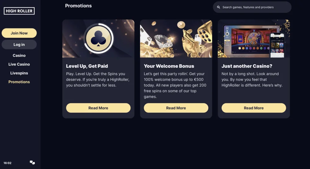High Roller Casino Bonuses