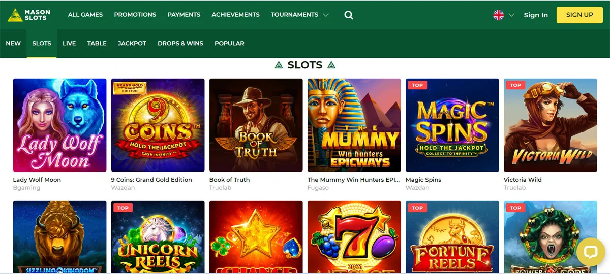 Mason Slots Casino Slots