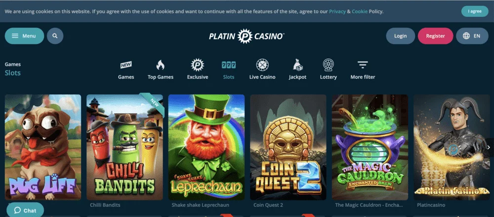 PlatinCasino Games