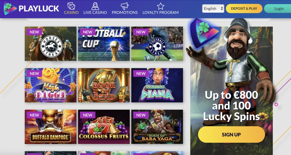 Playluck Casino Games