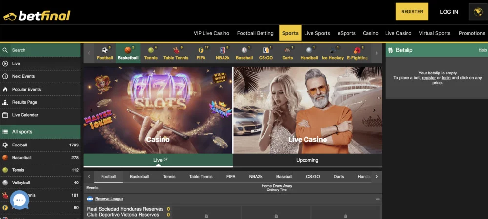 Betfinal Casino Sports