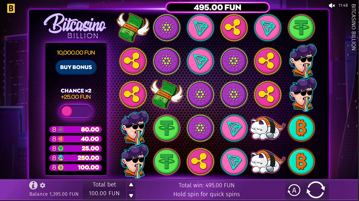 Bitcasino Billion Base Play