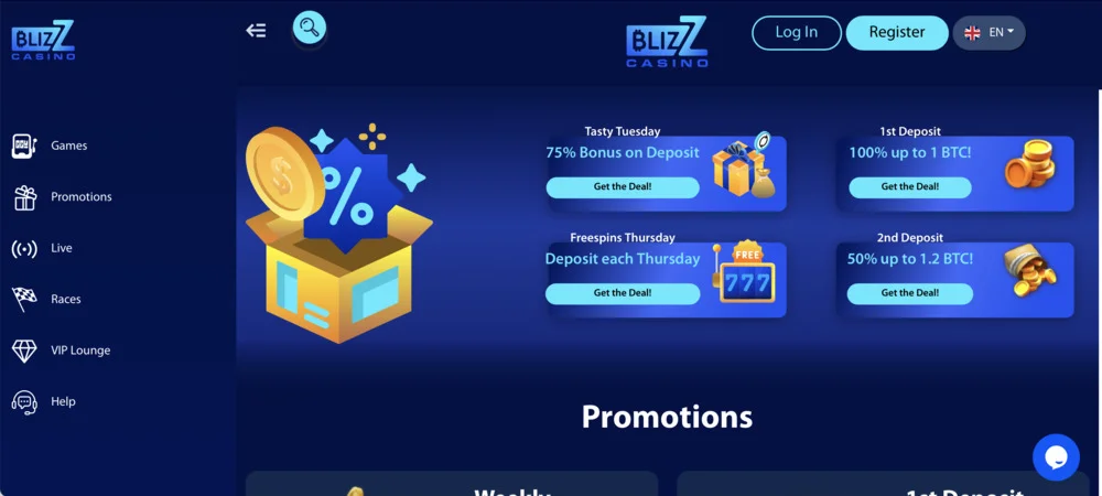 Blizz Casino Promo