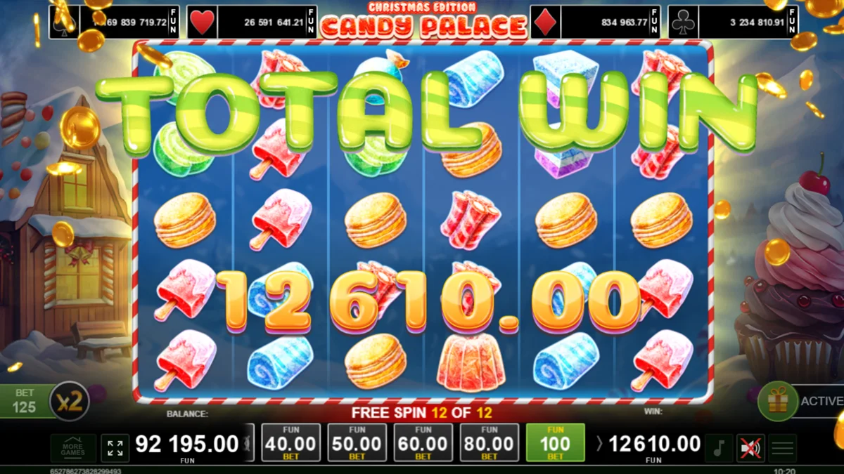 Candy Palace Christmas Edition Total Win