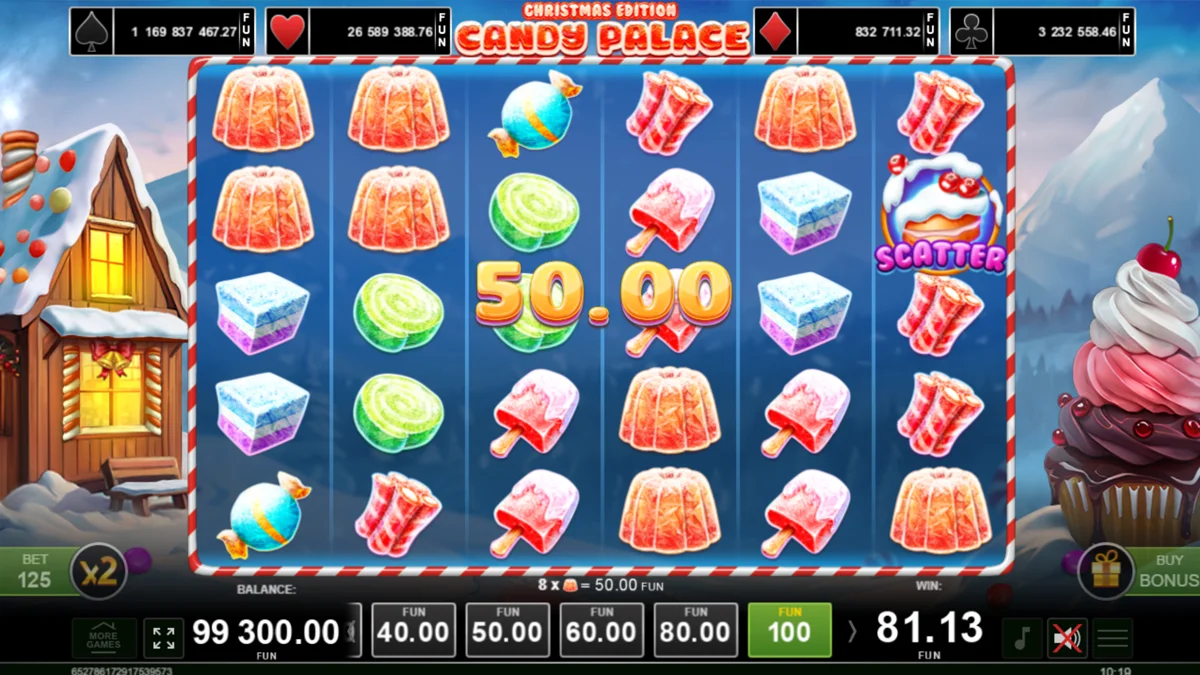 Candy Palace Christmas Edition Win