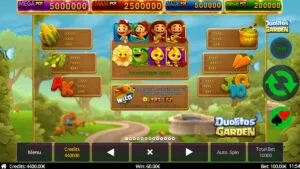Duolitos Garden paytable
